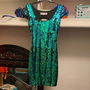 Green Sequel Dress